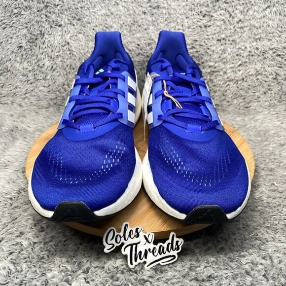 Adidas Pureboost 22 Running Men Size 12.5 Blue White HQ8583 - Picture 3 of 7
